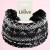 Czarno-biała opaska chevron 14 cm – zdjęcie 6