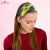 Żółto-grafitowa opaska tie-dye 10 cm – zdjęcie 5