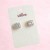Kolczyki różowe złote z cyrkoniami sztyft ze stali chirurgicznej - subtelne – zdjęcie 3