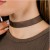 Naszyjnik choker na szyję czarny z organzy - elegancki, efektowny dodatek – zdjęcie 4