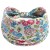 Biała opaska w kwiaty 14 cm
