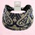 Granatowa opaska paisley 14 cm – zdjęcie 6
