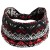Czarno-czerwona opaska chevron 14 cm