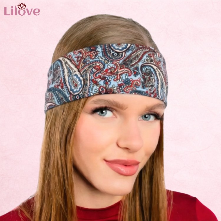 Kolorowa opaska paisley 14 cm – zdjęcie 3