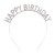 Srebrna opaska Happy Birthday z cyrkoniami – zdjęcie 5