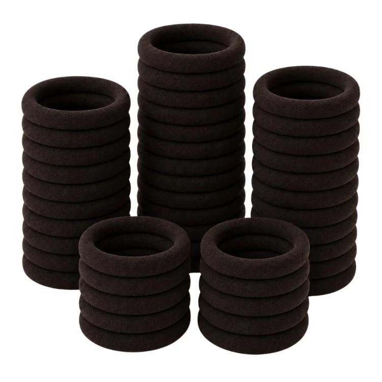 Brązowe gumki frotki 4 cm, 50 szt.