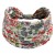 Biało-czerwona opaska w kwiaty 14 cm