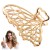 Klamra do Włosów Złota Mała Spinka Szczęka Metalowa Motyl Lekka Wytrzymała // Klamra do włosów złota mała spinka szczęka - ozdobna, pewnie trzyma włosy