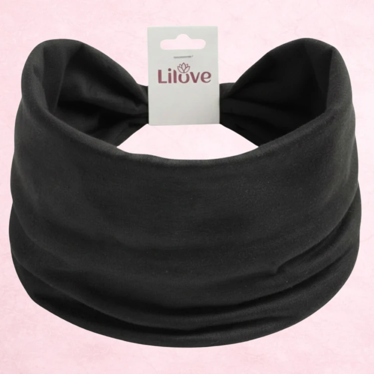 Czarna opaska z supłem 14 cm – zdjęcie 6