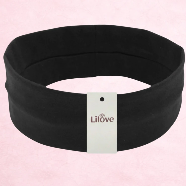 Czarna sportowa opaska 6 cm – zdjęcie 6
