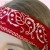 Chusta bandana na głowę czerwona na szyję włosy - bawełniana, oddychająca – zdjęcie 4
