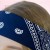 Chusta bandana na głowę granatowa na szyję włosy - bawełniana, oddychająca – zdjęcie 4