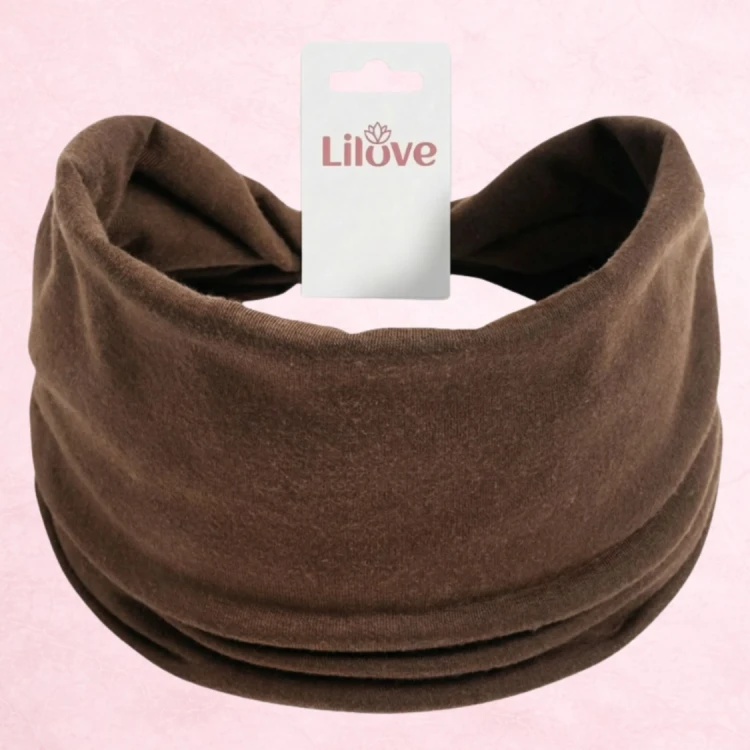Brązowa opaska z supłem 14 cm – zdjęcie 6