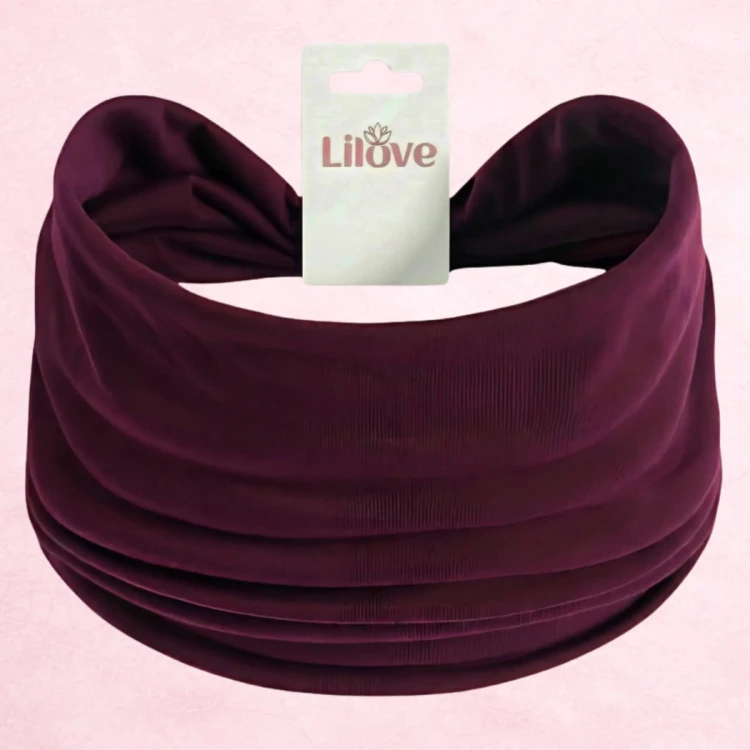 Fioletowa opaska gładka 14 cm – zdjęcie 6