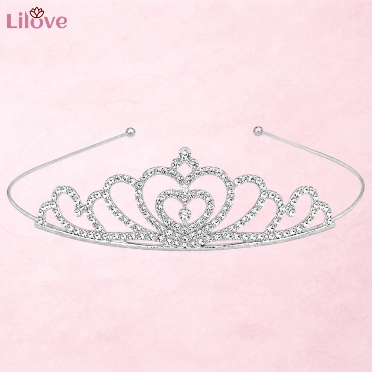Srebrna tiara z cyrkoniami 12 cm – zdjęcie 2