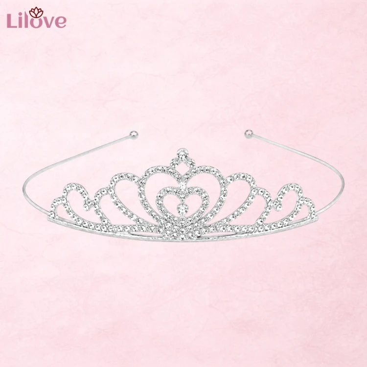 Srebrna tiara z cyrkoniami 12 cm – zdjęcie 3