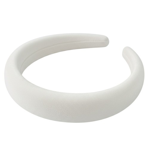 Biała opaska z grubej gąbki 3,5 cm