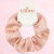 Brzoskwiniowa satynowa gumka scrunchie – zdjęcie 6