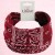 Bordowa opaska z supłem paisley 14 cm – zdjęcie 6
