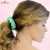 Turkusowa satynowa gumka scrunchie – zdjęcie 2