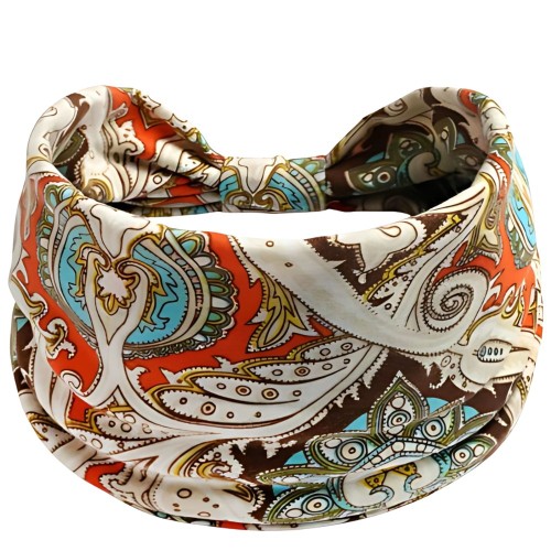 Wielokolorowa opaska paisley 14 cm