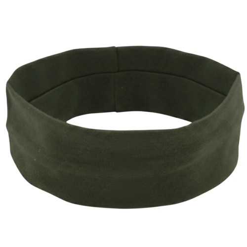 Zielona opaska sportowa khaki 6 cm