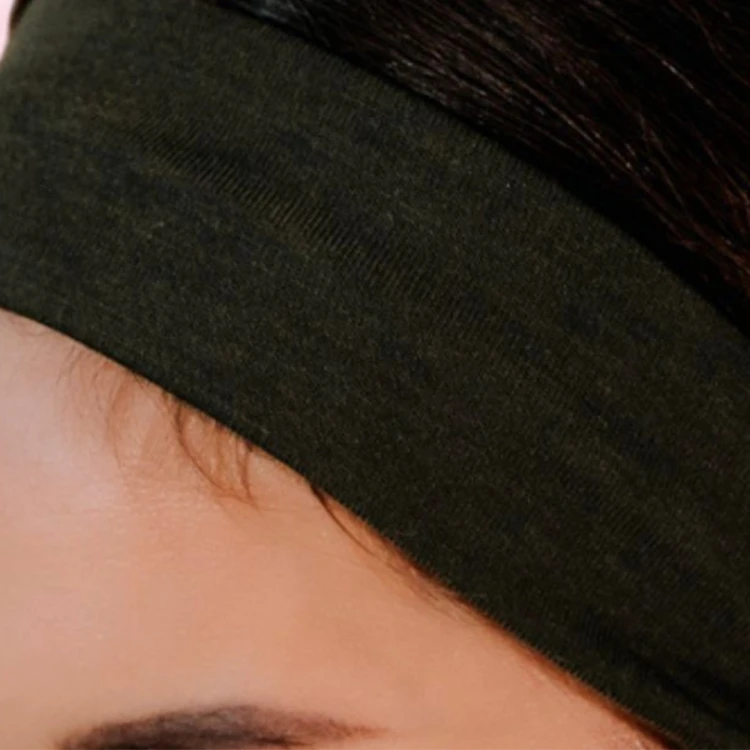 Zielona opaska sportowa khaki 6 cm – zdjęcie 4