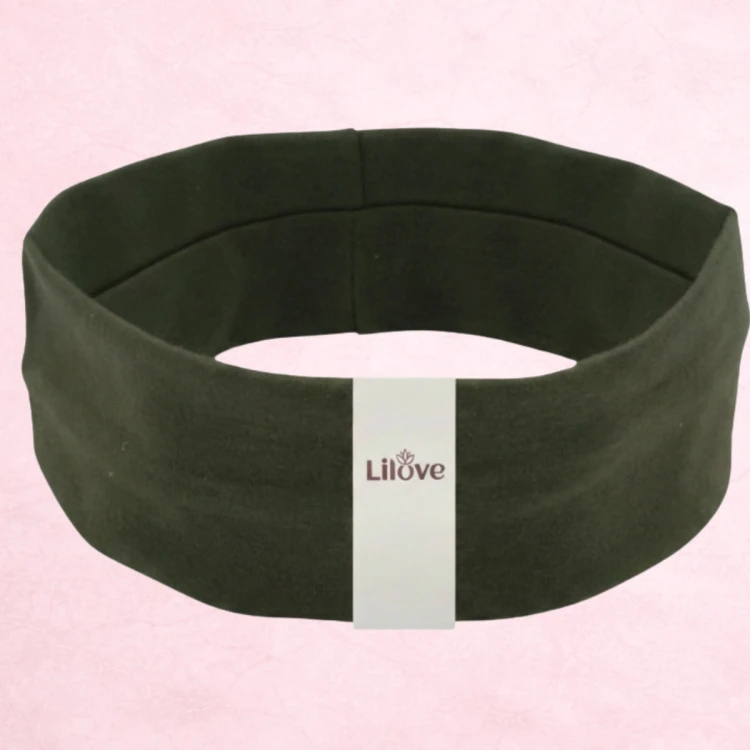 Zielona opaska sportowa khaki 6 cm – zdjęcie 6