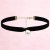 Choker naszyjnik czarny złoty z perłą na szyję - aksamitny, elegancki – zdjęcie 8