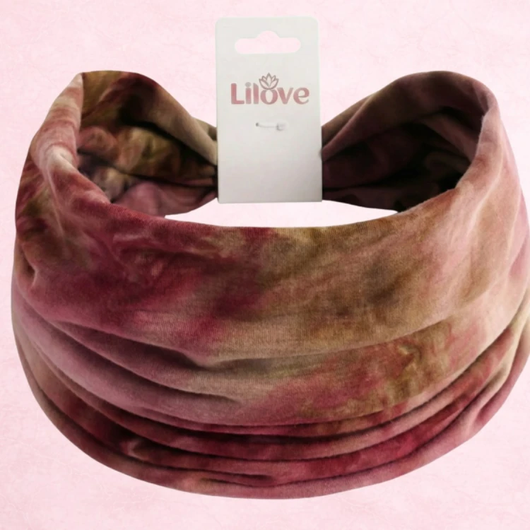 Opaska tie-dye z supłem 14 cm – zdjęcie 6
