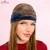Brązowo-niebieska opaska tie-dye 14 cm – zdjęcie 3