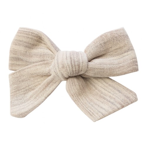 Spinka do Włosów Beżowa Kokarda Wsuwka Ozdobna Lekka Bezpieczna dla Włosów