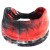 Czerwono-czarna opaska tie-dye 14 cm