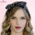 Czarna opaska paisley pin-up 5 cm – zdjęcie 3