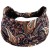Granatowa opaska paisley 14 cm