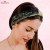 Żółto-szara opaska tie-dye 14 cm – zdjęcie 2