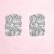 Kolczyki srebrne wkrętki nieregularne kwadraty - lekkie, przykuwają uwagę – zdjęcie 7