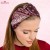 Bordowa opaska paisley 14 cm – zdjęcie 2