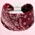 Bordowa opaska paisley 14 cm – zdjęcie 6