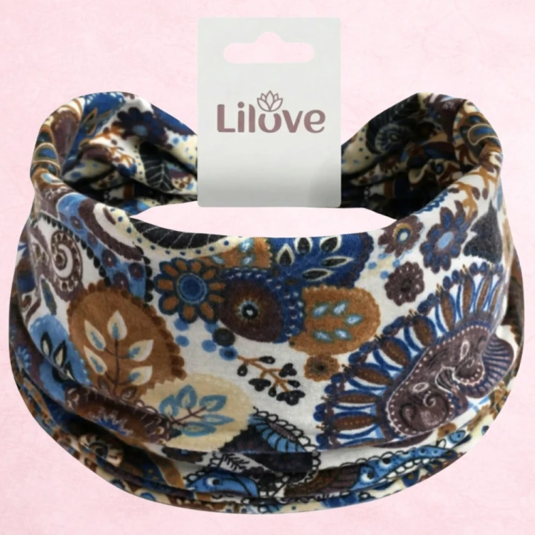Biała opaska paisley 14 cm – zdjęcie 6