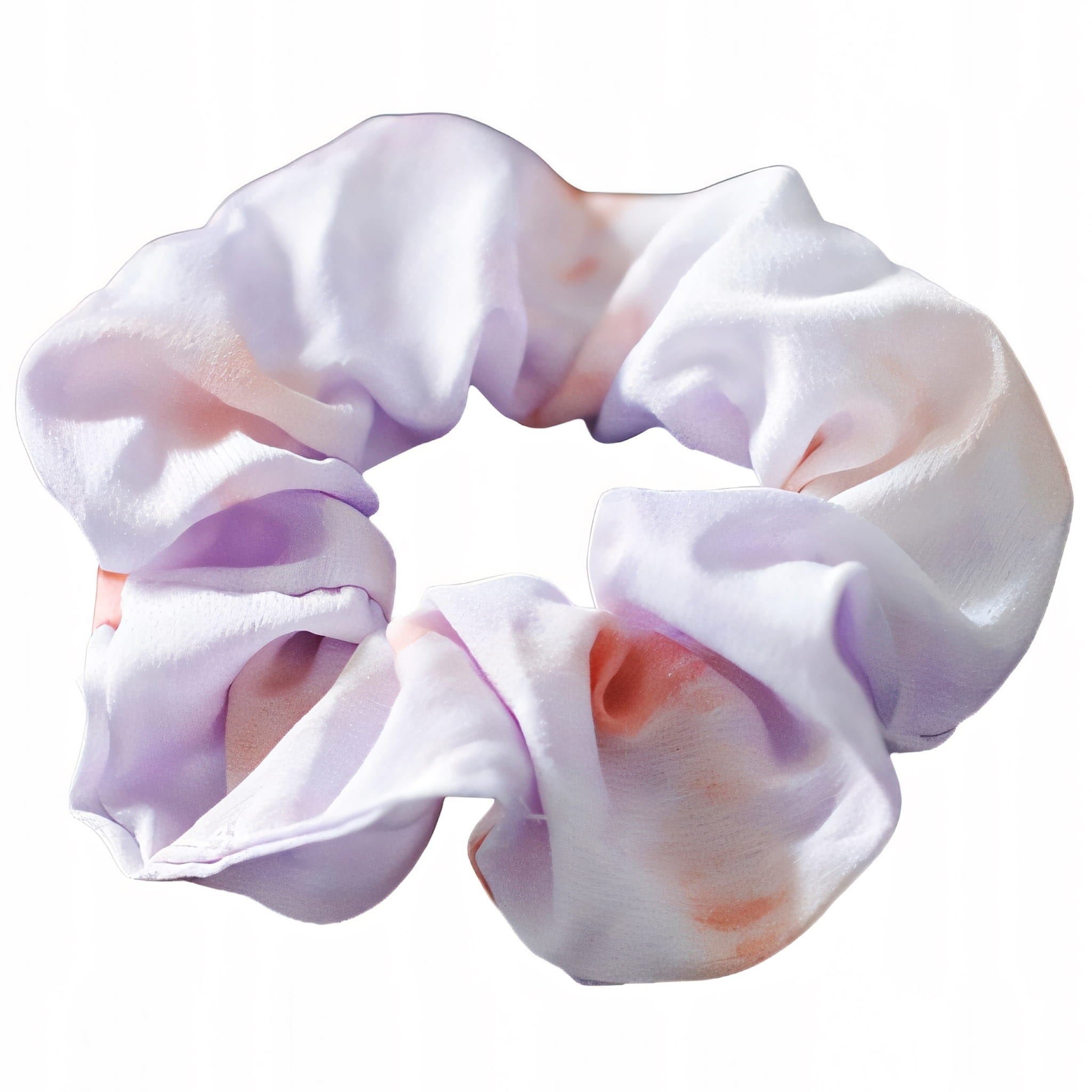 Gumka do Włosów Fioletowa Scrunchie Ombre Pudrowa Bezpieczna i Wygodna