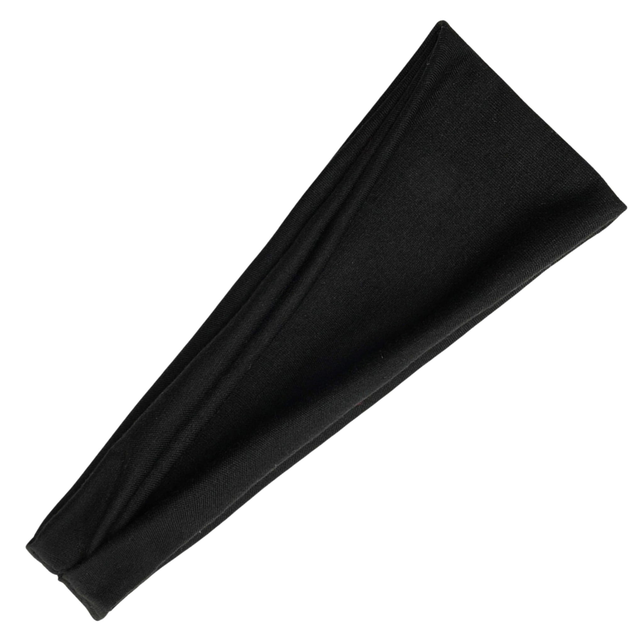 Opaska na Głowę Czarna do Włosów Szeroka z Supłem Turban Elastyczna Wygodna
