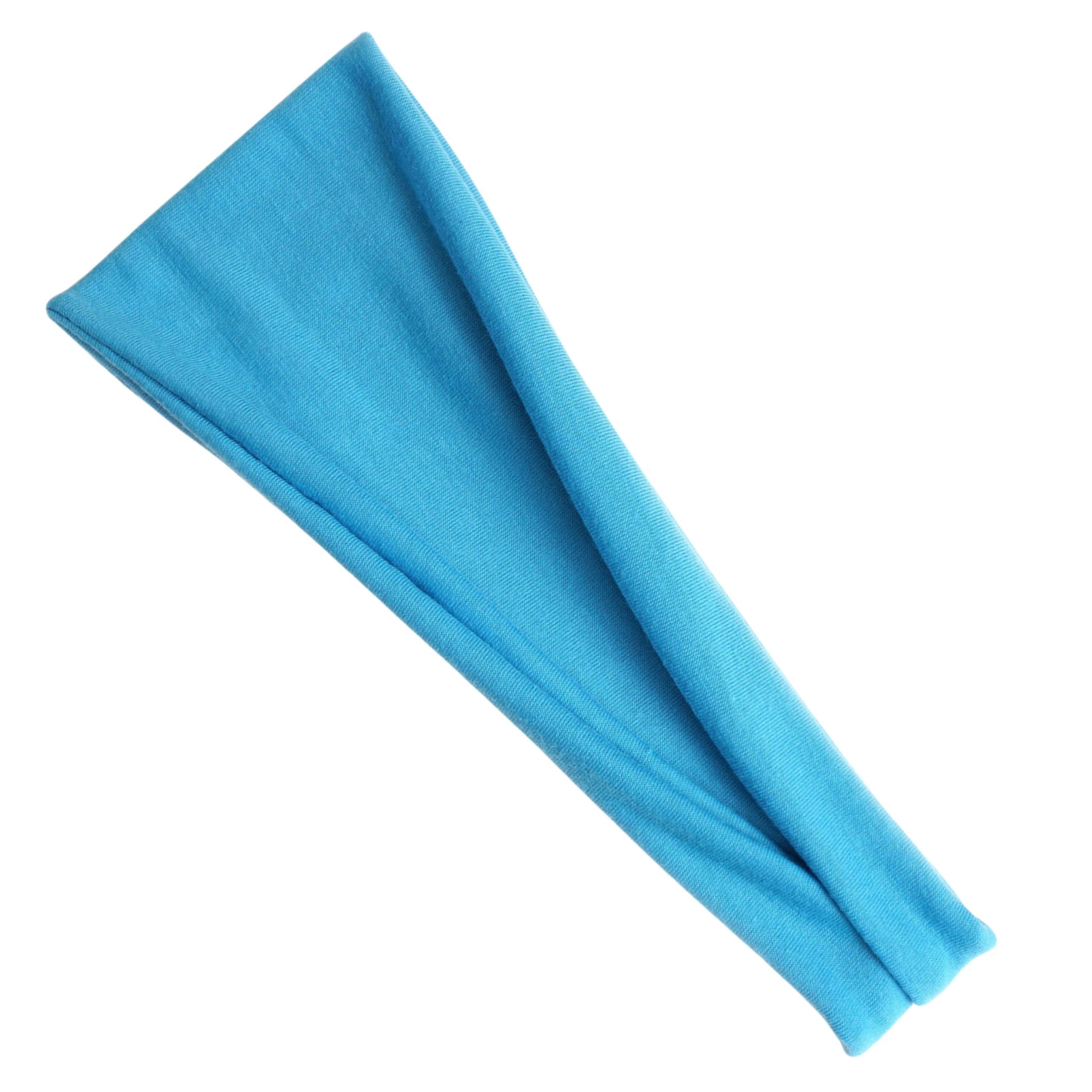 Opaska na Głowę Niebieska do Włosów Szeroka Elastyczna Gładka Wygodna