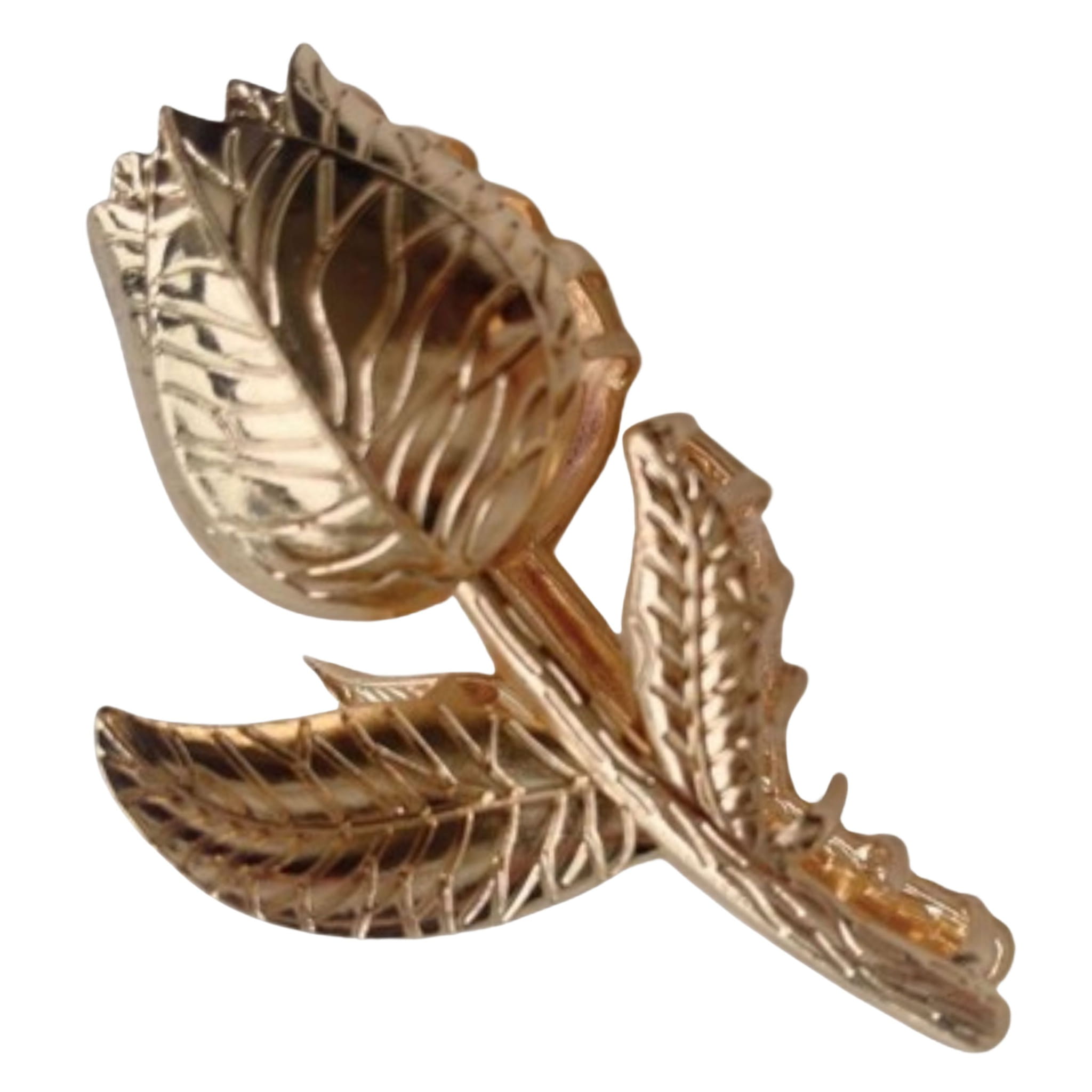 Klamra do Włosów Złota Mała Spinka Kwiat Metalowa Róża Lekka i Wytrzymała