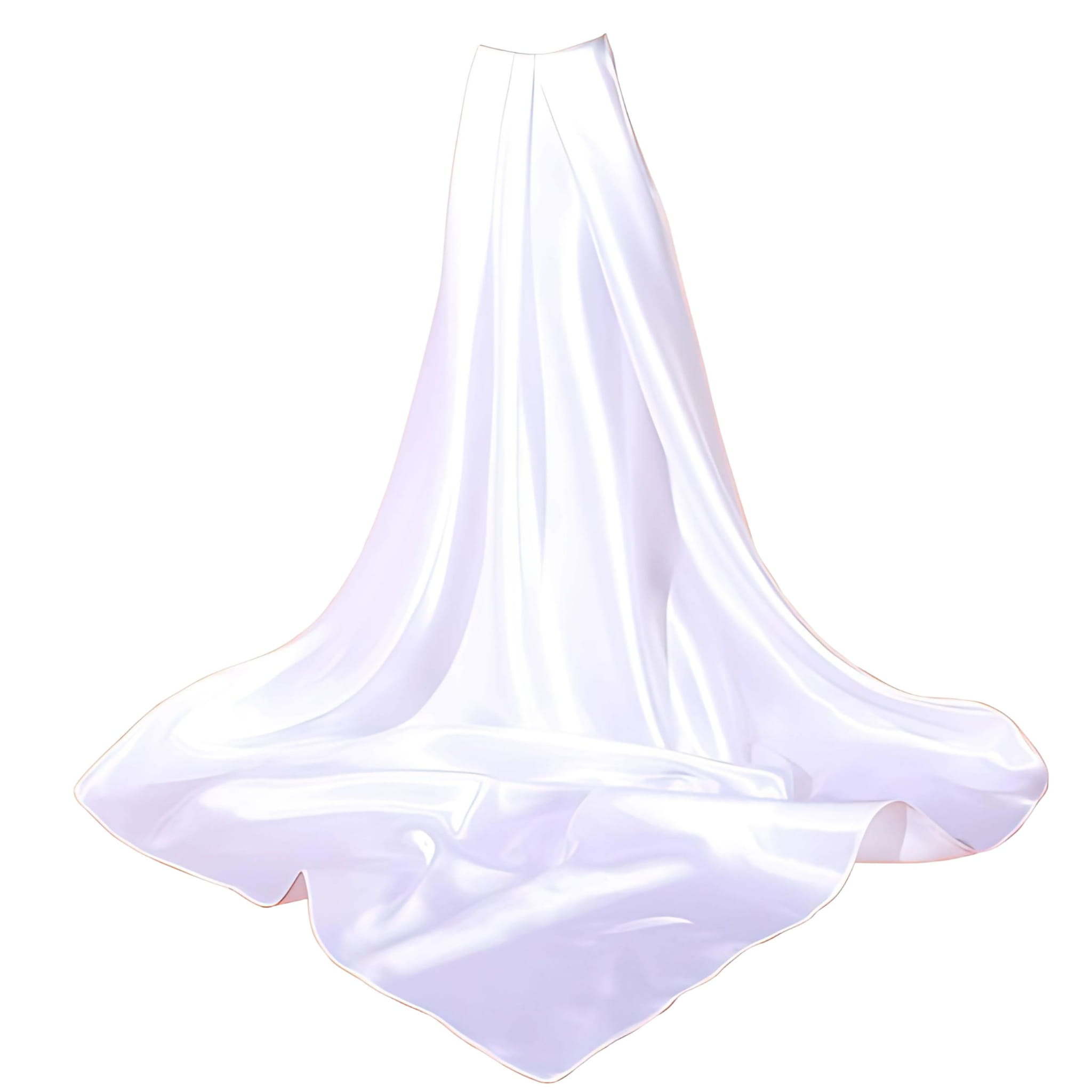 Chusta na Głowę Biała Szalik Apaszka do Włosów Duża Satynowa do Wiązania