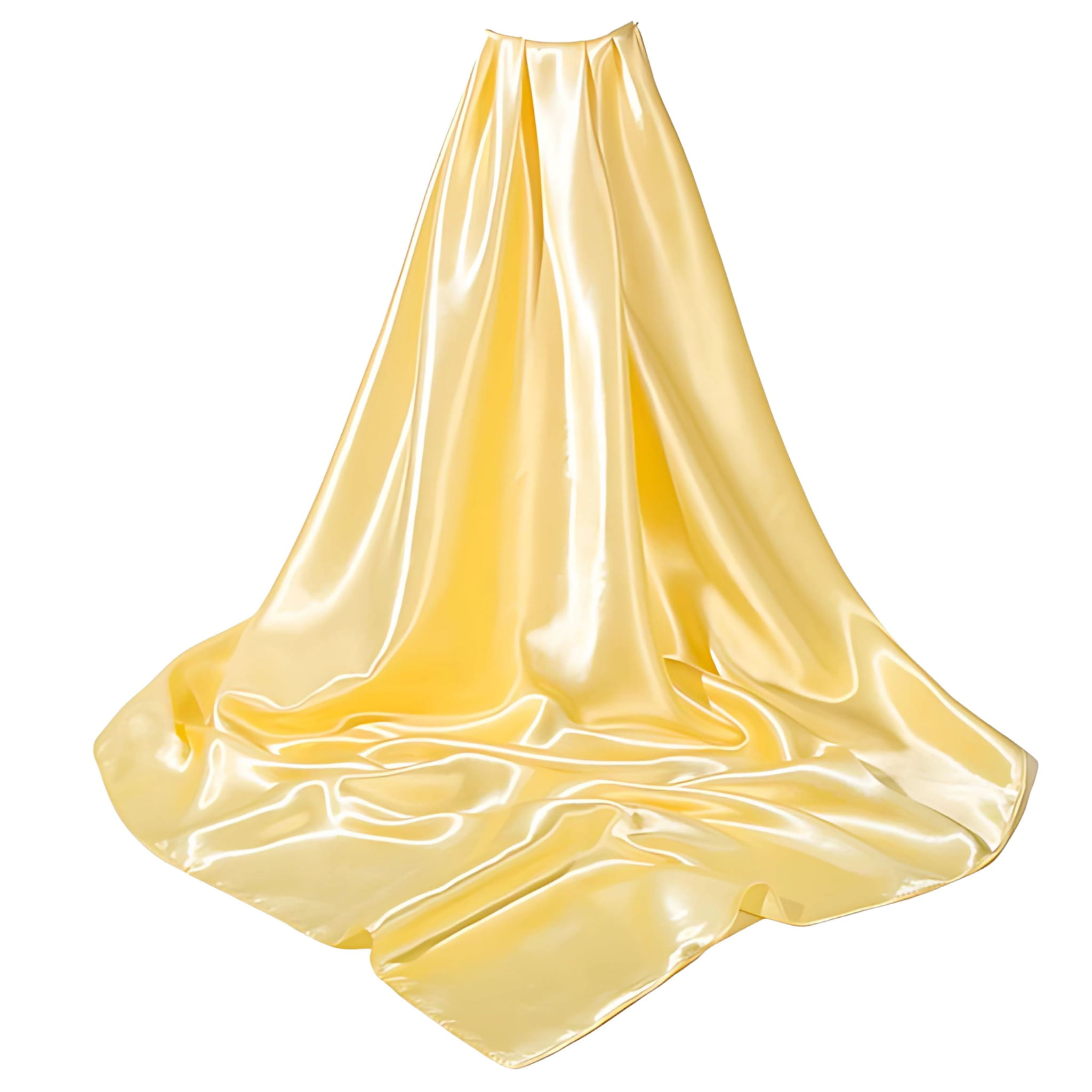 Chusta na Głowę Żółta Szalik Apaszka do Włosów Duża Satynowa do Wiązania