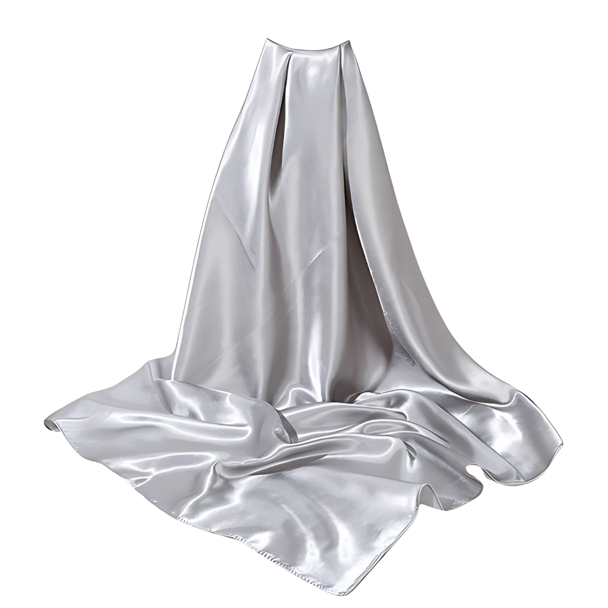 Chusta na Głowę Różowa Szara Apaszka do Włosów Duża Satynowa do Wiązania