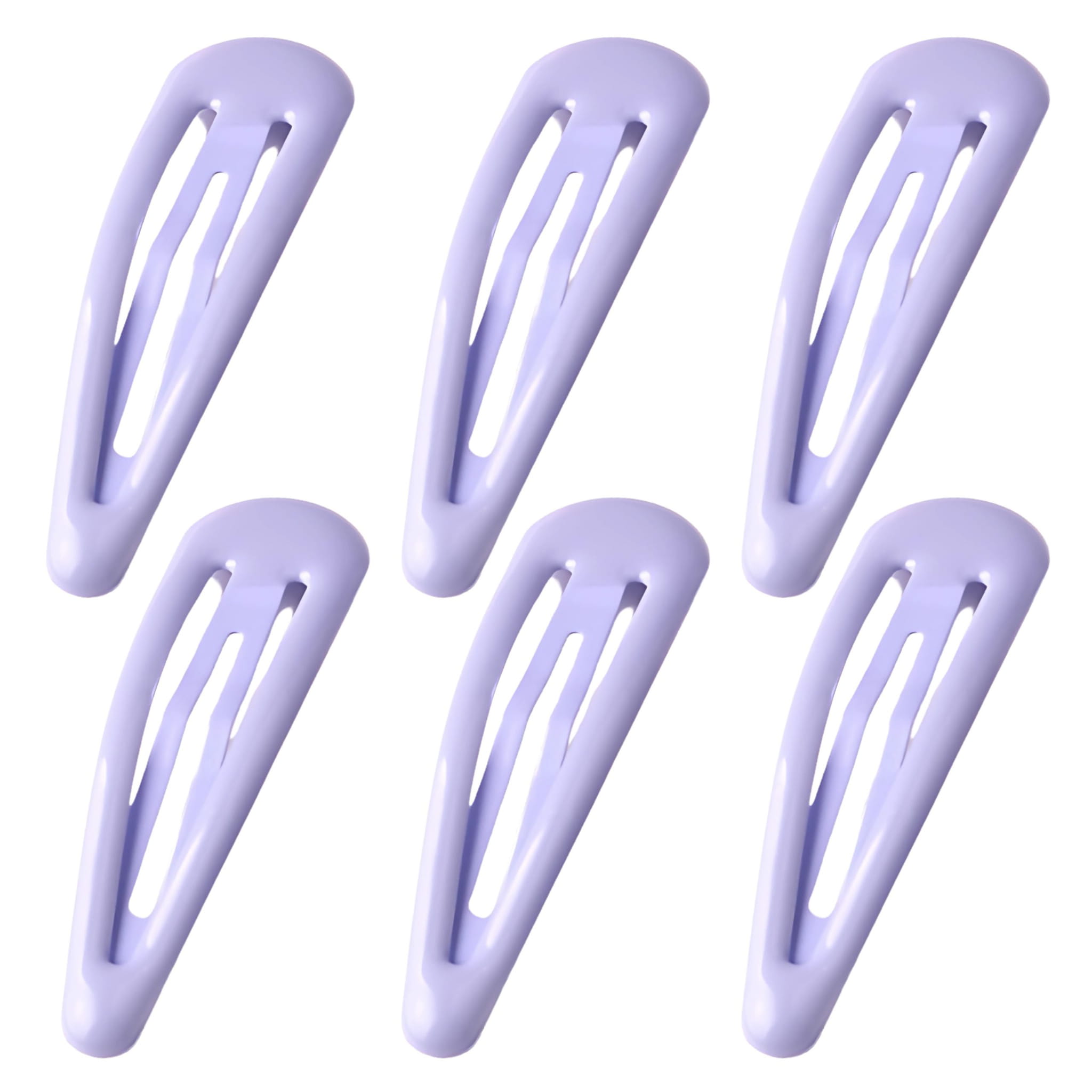 Spinki do Włosów Fioletowe Zestaw 6 szt Pyki Lakierowane Lekkie Wytrzymałe