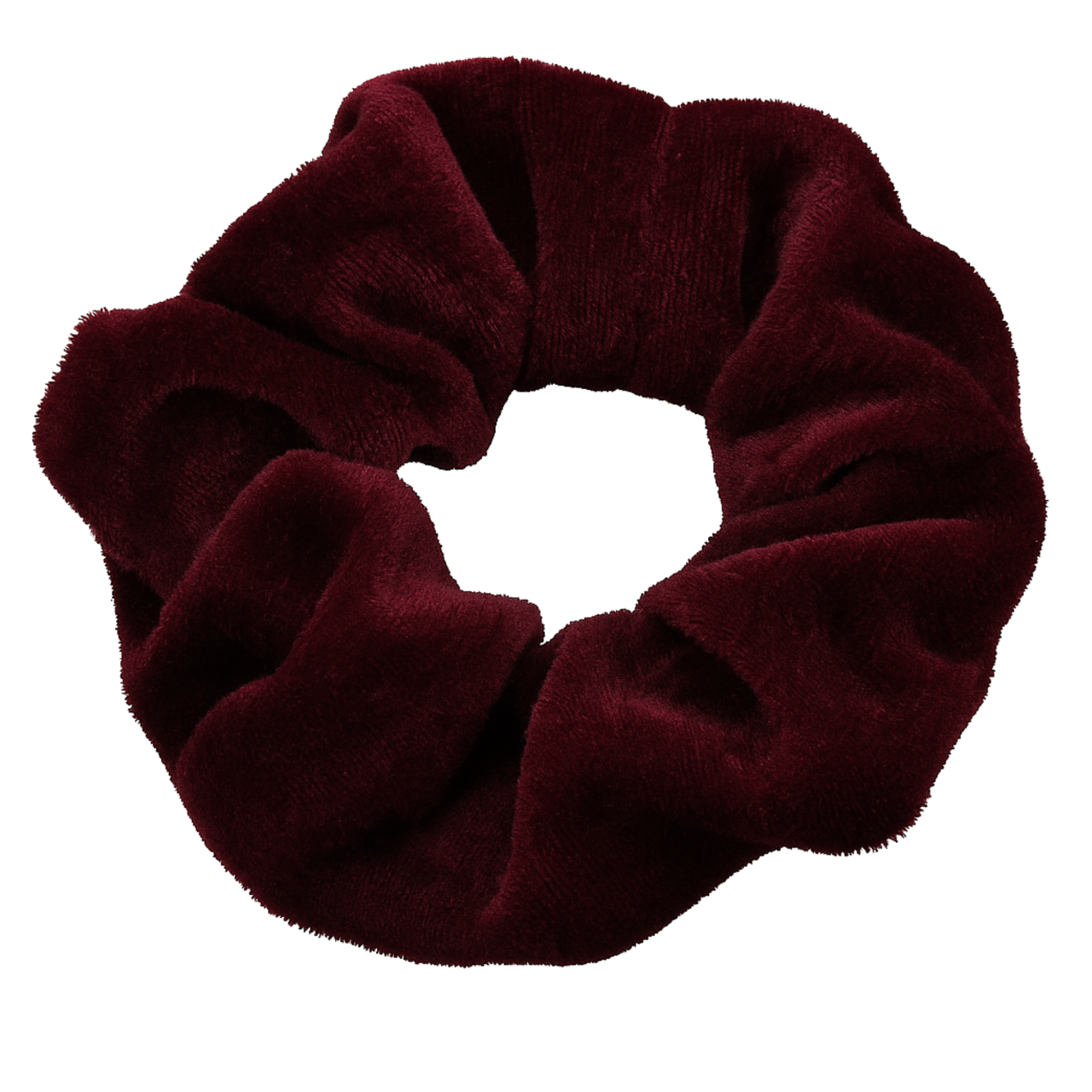 Gumka do Włosów Bordowa Welurowa Duża Wygodna i Bezpieczna dla Włosów