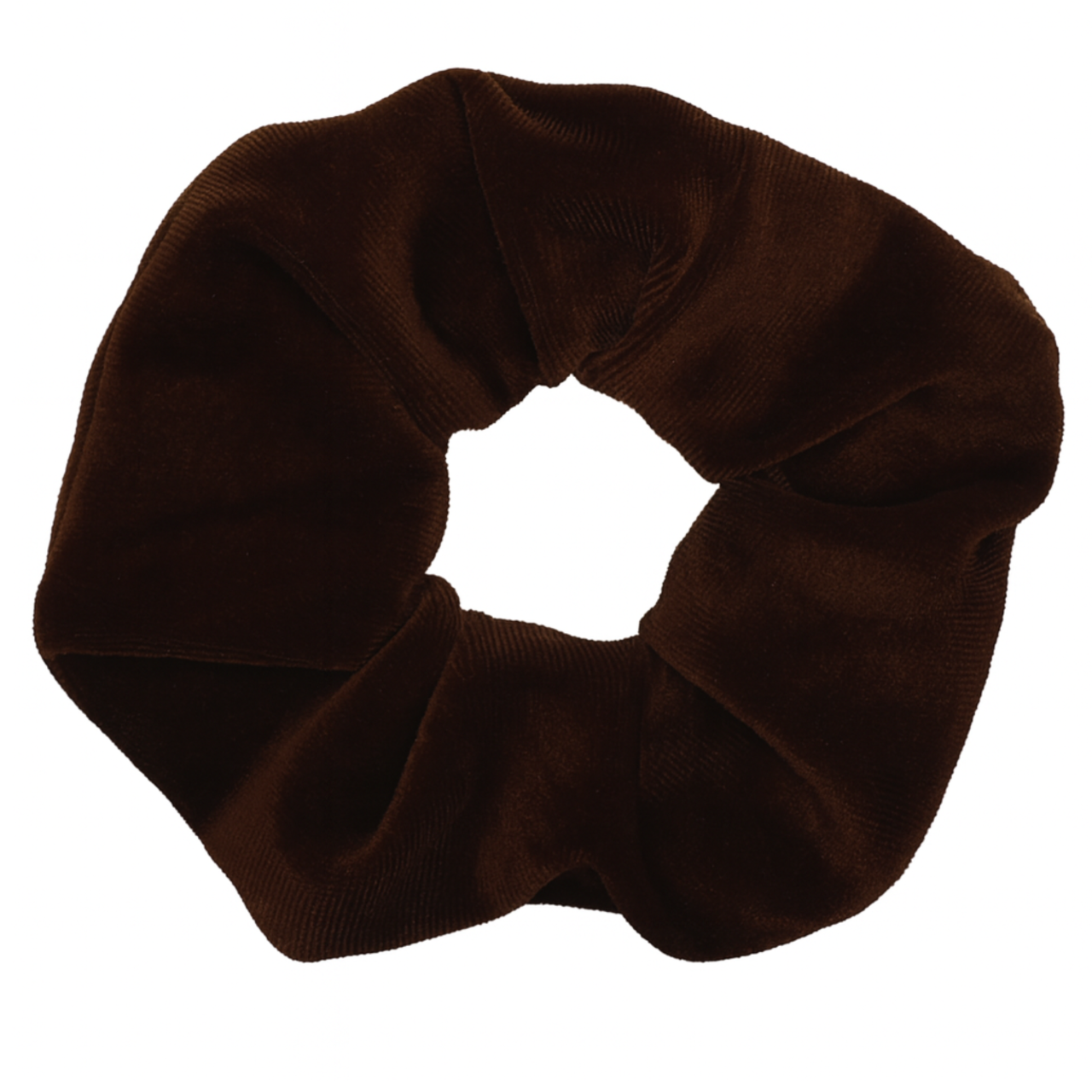 Gumka do Włosów Brązowa Welurowa Duża Wygodna i Bezpieczna dla Włosów